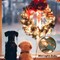 Clear Christmas String Lights 100 Count 25 Feet Incandescent Bulb Mini Lights for Indoor Xmas Tree Garland Birthday Wedding Party Festival Decoration, Green Wire